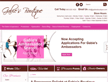 Tablet Screenshot of gabiesboutique.com